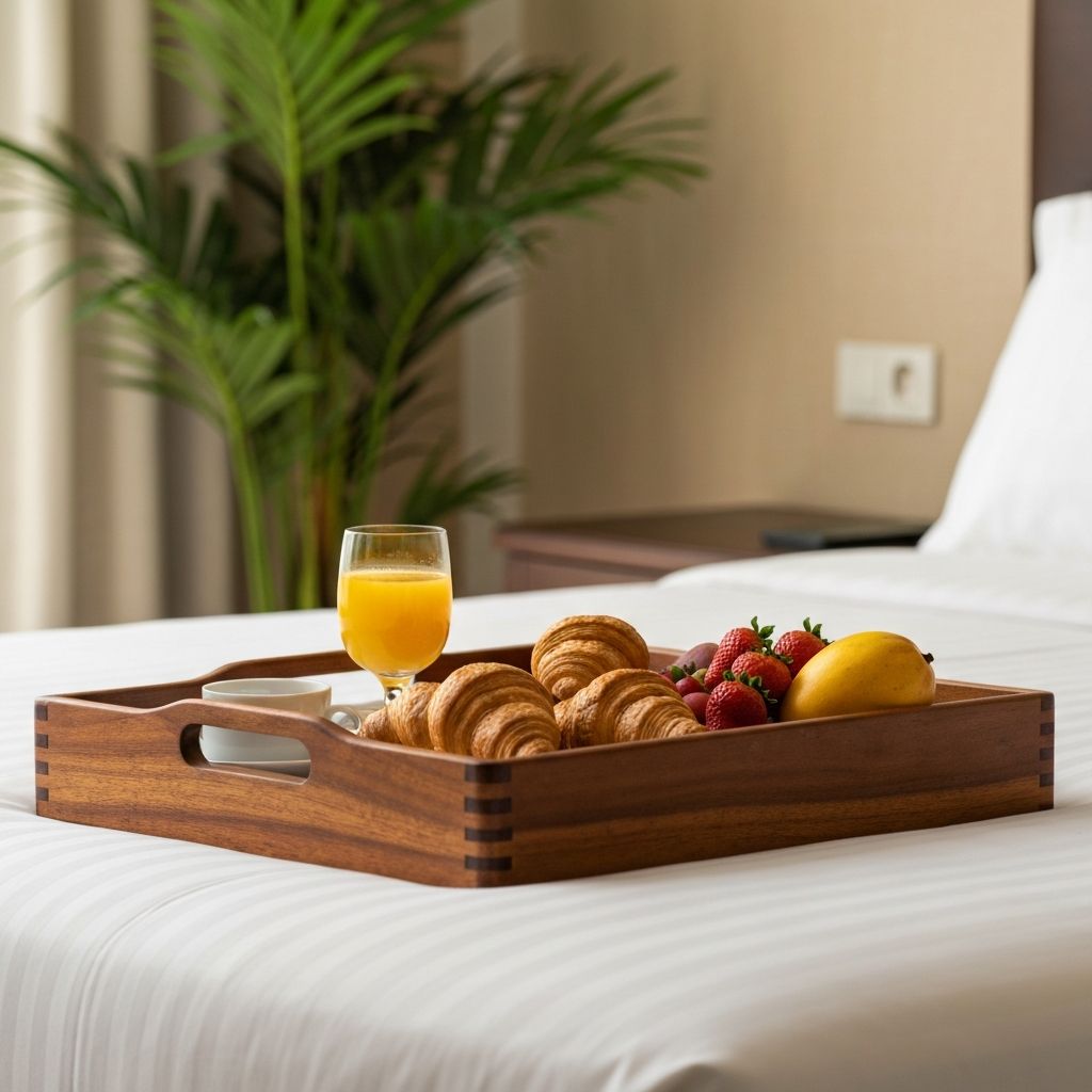 Plateau petit-déjeuner luxe